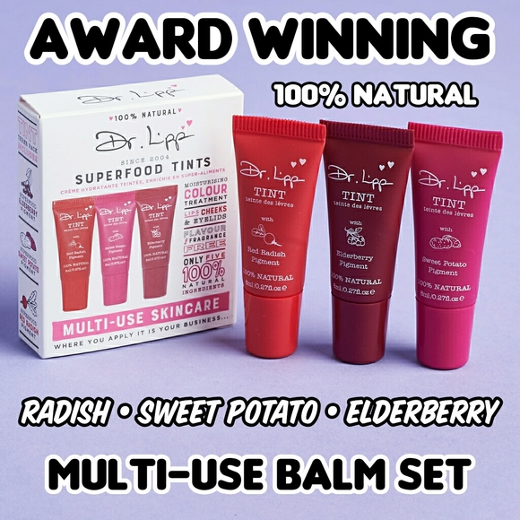 Dr Lipp Other - Dr Lipp Superfood Tinted Multi-use Balm Set